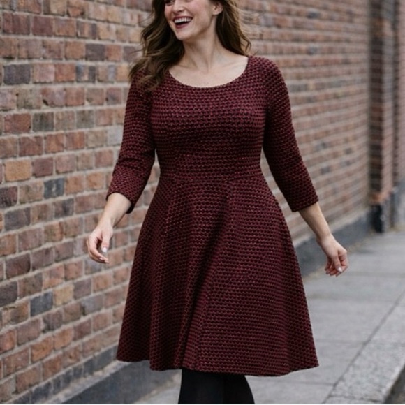 2X Love & Legend Skater Dress with Boat Neck and Exposed Zipper Detail - Picture 6 of 17